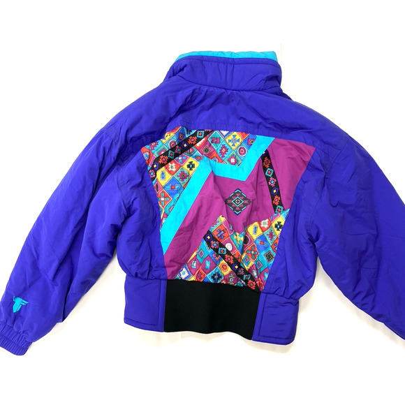 Tyrolia Ski Jacket Women 10 Snow Skiwear Purple with Back Design - Picture 1 of 13